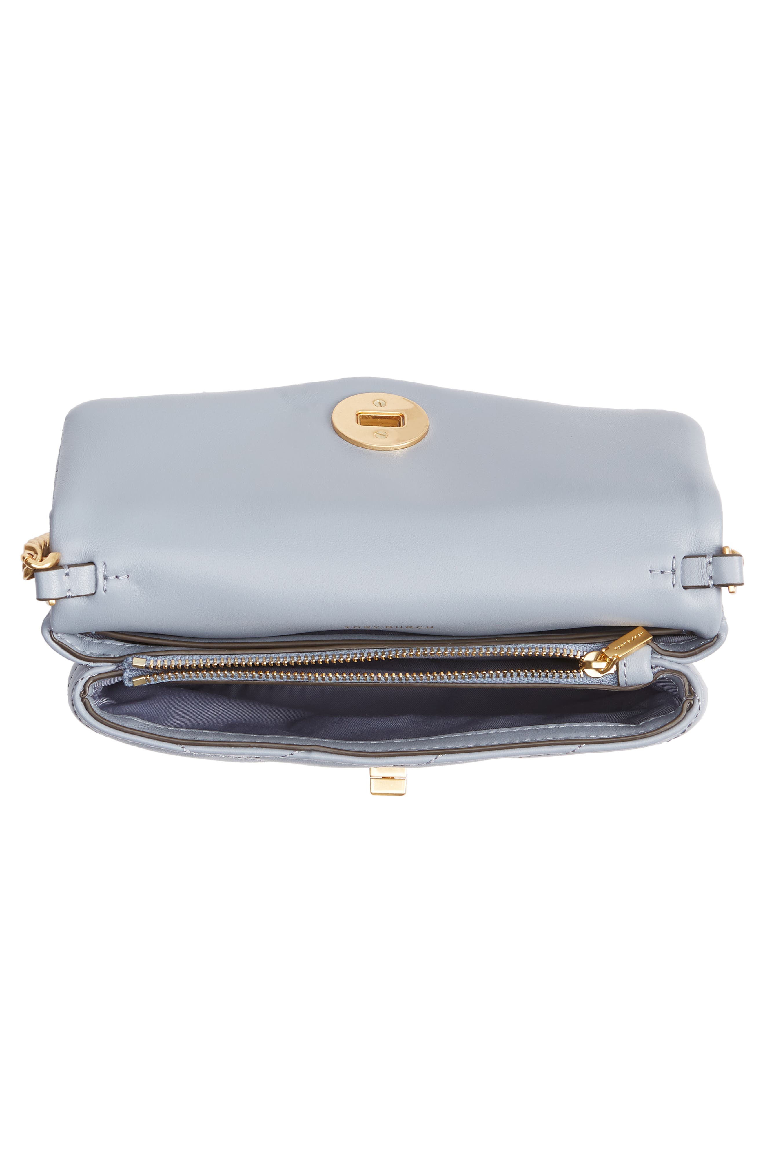 Kira Chevron Crossbody, Alternate, color, CLOUD BLUE/ ROLLED BRASS