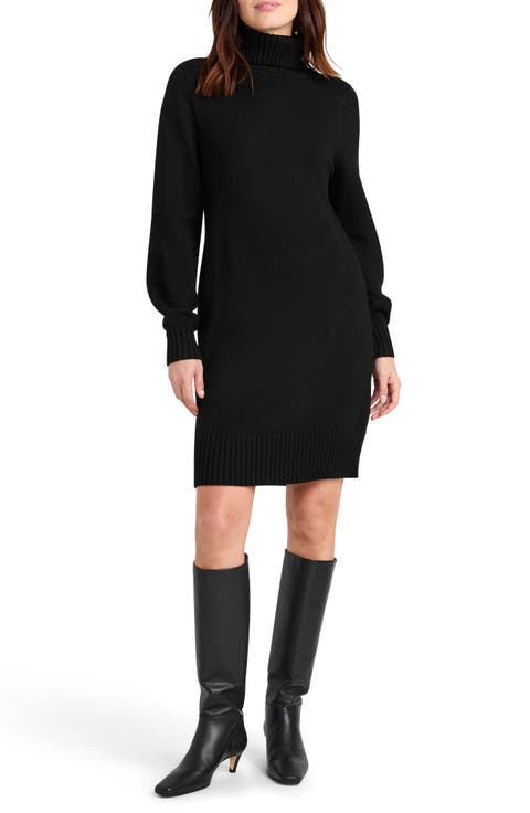 x @cellajaneblog Turtleneck Long Sleeve Sweater Dress