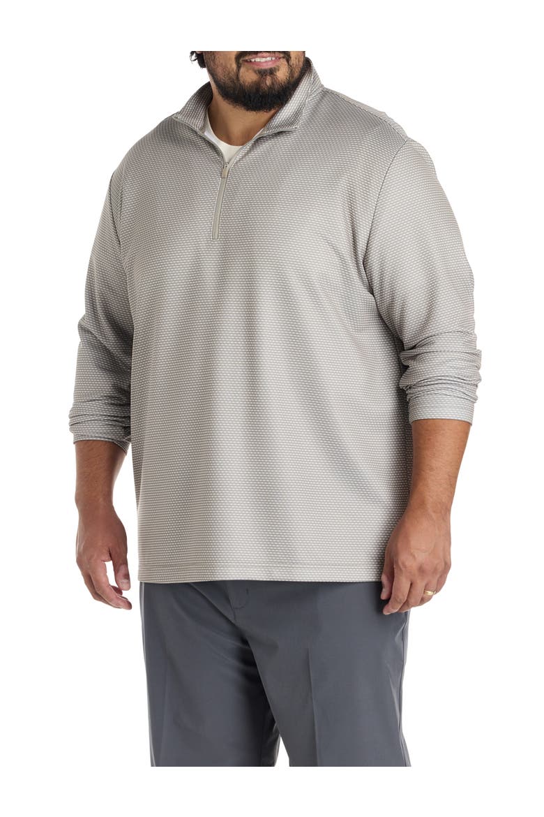 Big & Tall 1/4-Zip Performance Pullover, Main, color, PUTTY BEIGE