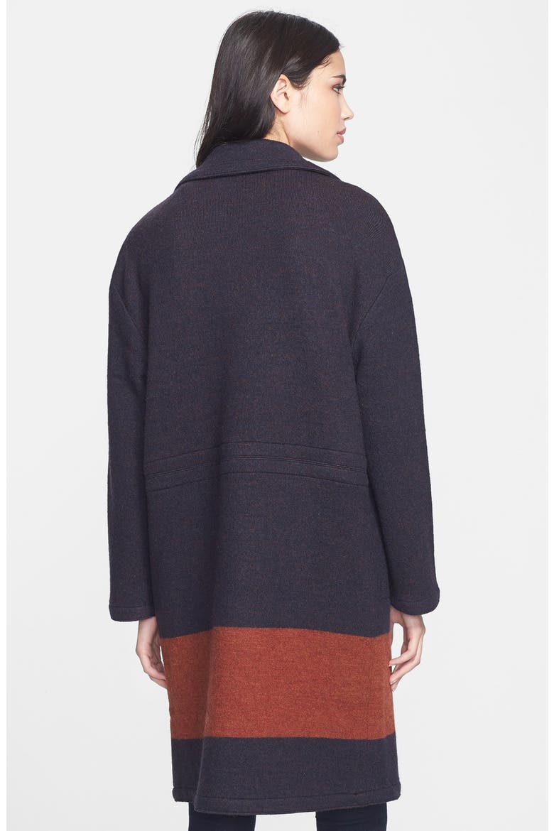'Sam' Sweater Coat, Alternate, color, NORMANDY BLUE MULTI