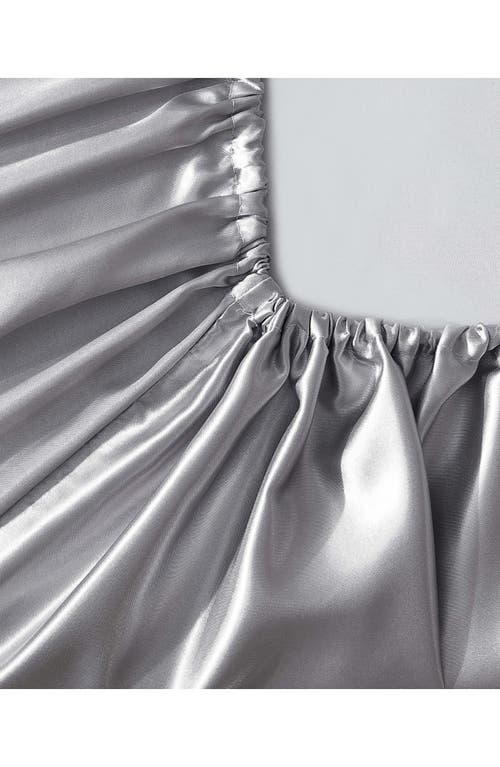 Jessica Simpson Silky Satin Sheet Set In Gray