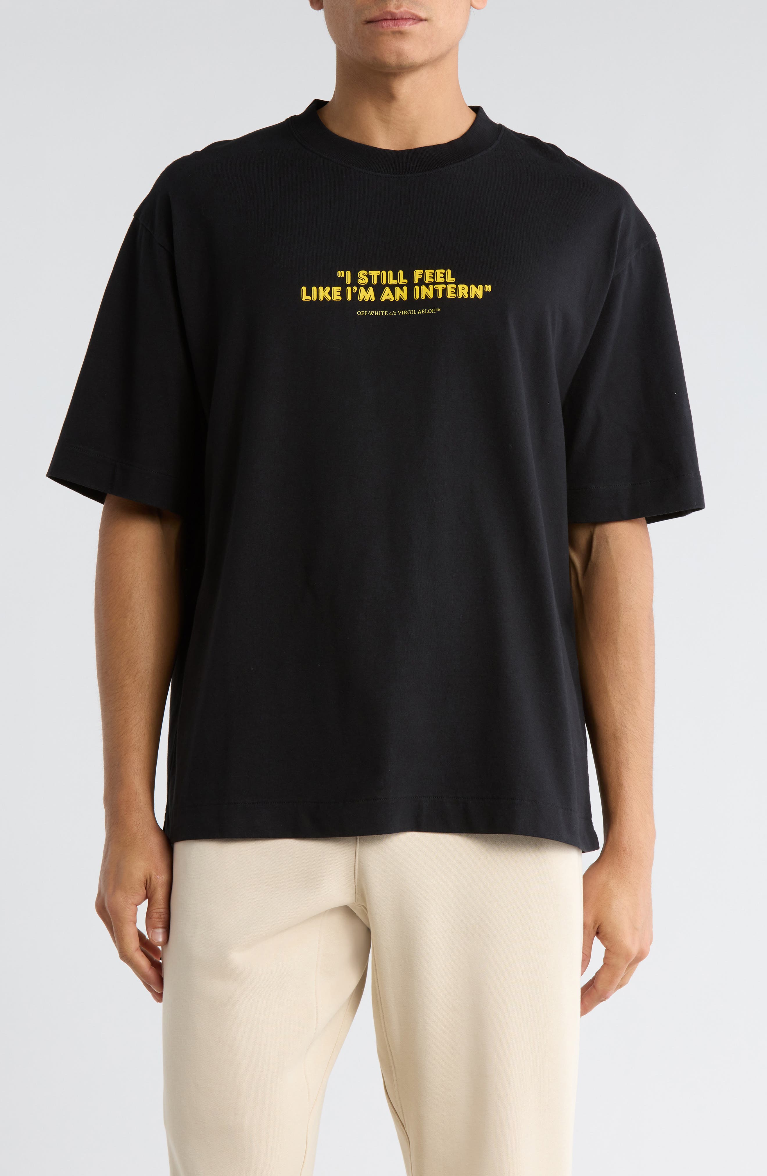 Off-White Intern Skate Cotton Graphic T-Shirt