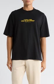 Off-White Intern Skate Cotton Graphic T-Shirt