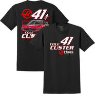 STEWART-HAAS RACING Men's Stewart-Haas Racing Team Collection Black Cole Custer Haas #41 Car T-Shirt