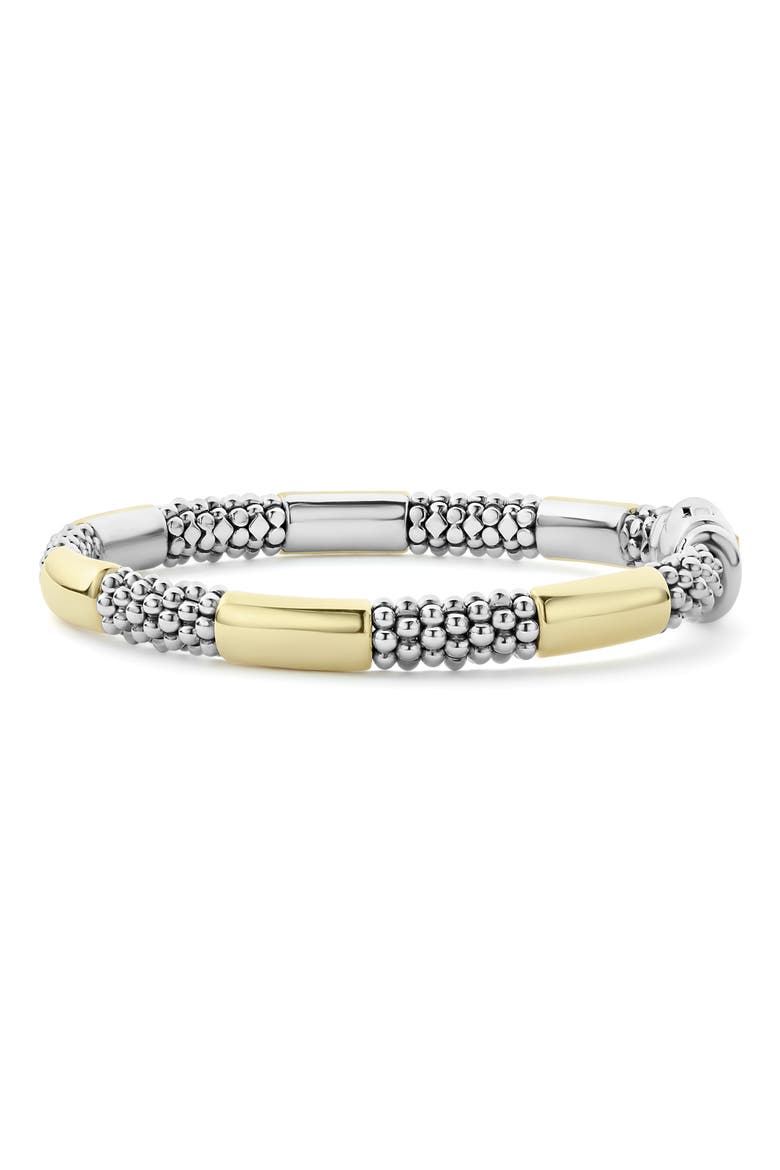Signature Caviar High Bar Rope Bracelet, Alternate, color, SILVER