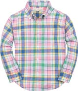 Hope & Henry Boys' Linen Button Down Shirt, Kids