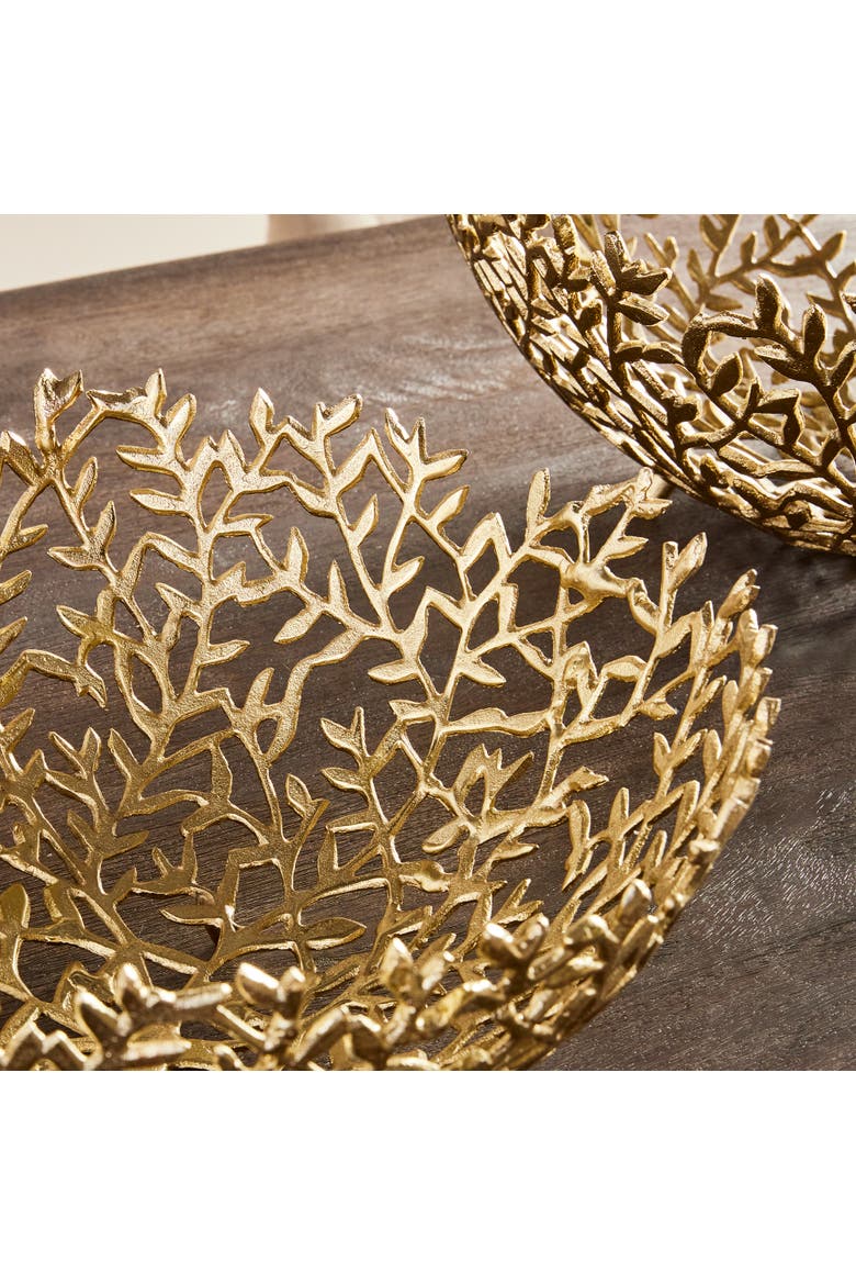 Celine Decorative Bowls, Set Of 2, Alternate, color, Gold