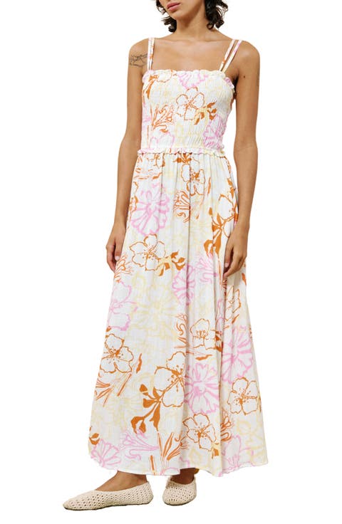 Chance Ruffle Smocked Bodice Maxi Sundress