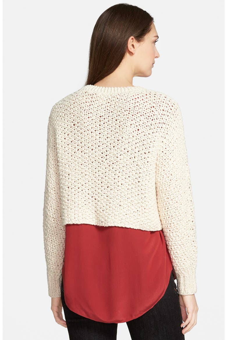 Hand Knit Organic Cotton Top, Alternate, color, SOFT WHITE