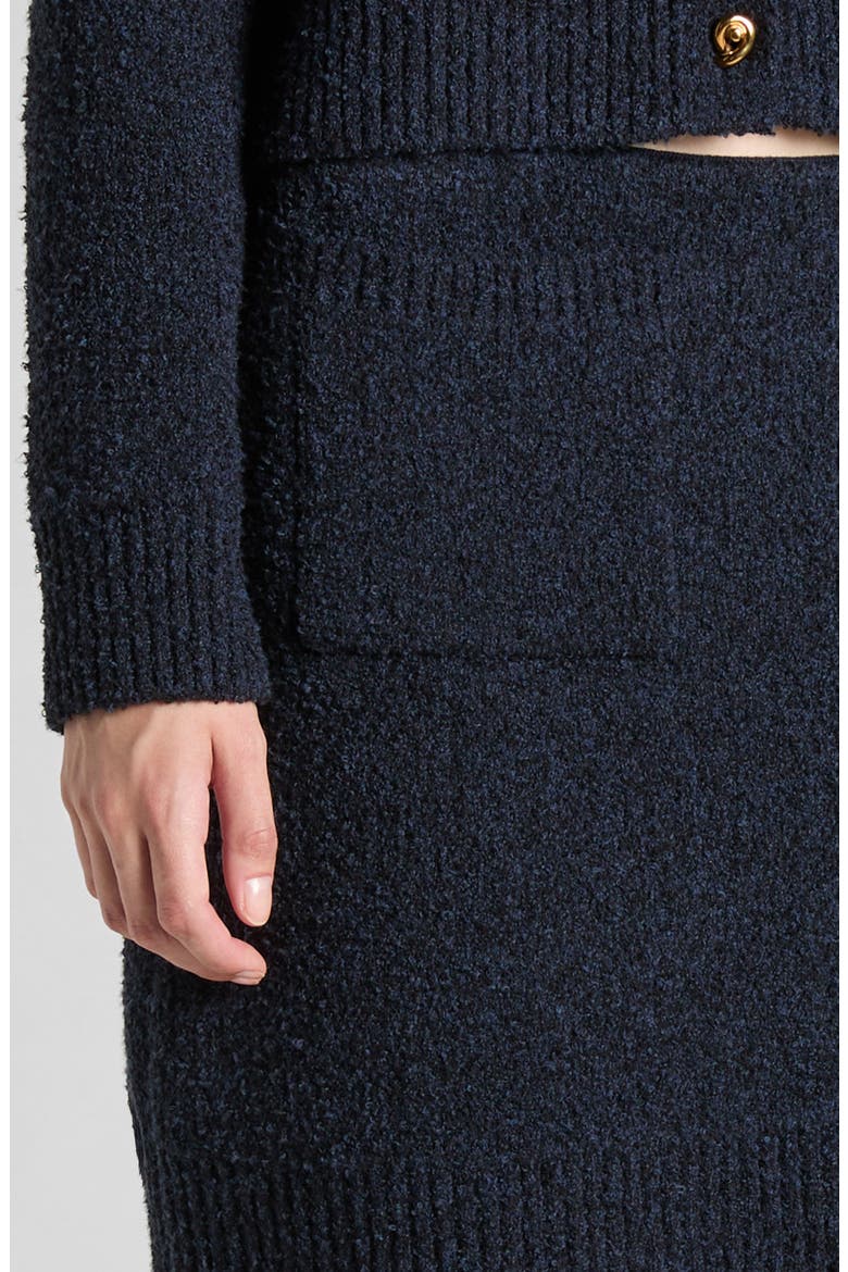 Bouclé Sweater Skirt, Alternate, color, 4121 NAVY