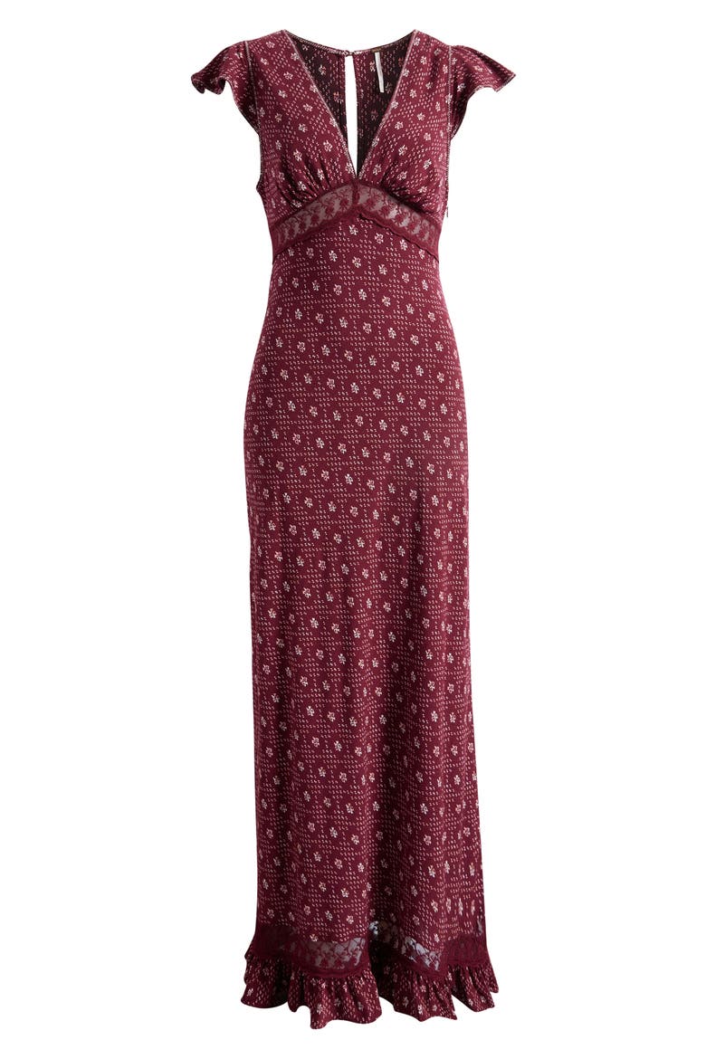 Eternal Soul Maxi Dress, Main, color, MAROON COMBO
