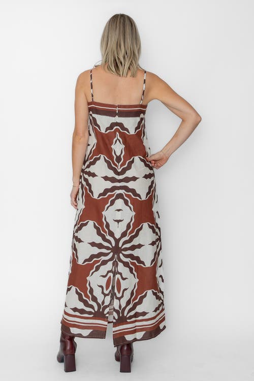 West Of Kiki Ankle Dress In Multi
