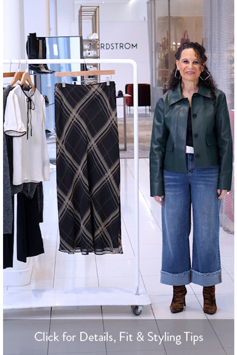 Check Maxi Skirt video