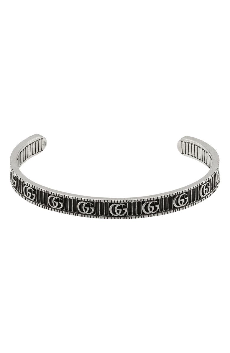 Gucci Double-G Cuff Bracelet, Main, color, 