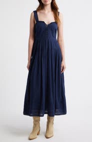 THE GREAT. The Daybreak Cotton Midi Dress