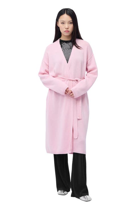 Long Maternity Cashmere Robe