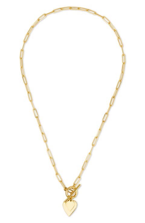 Heart Toggle Pendant Necklace