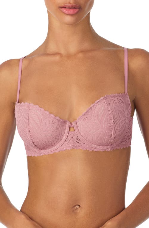 Dkny Deco Underwire Lace Balconette Bra In Lilas