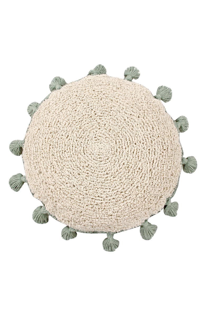 Lorena Canals Circle Accent Pillow, Main, color, Green