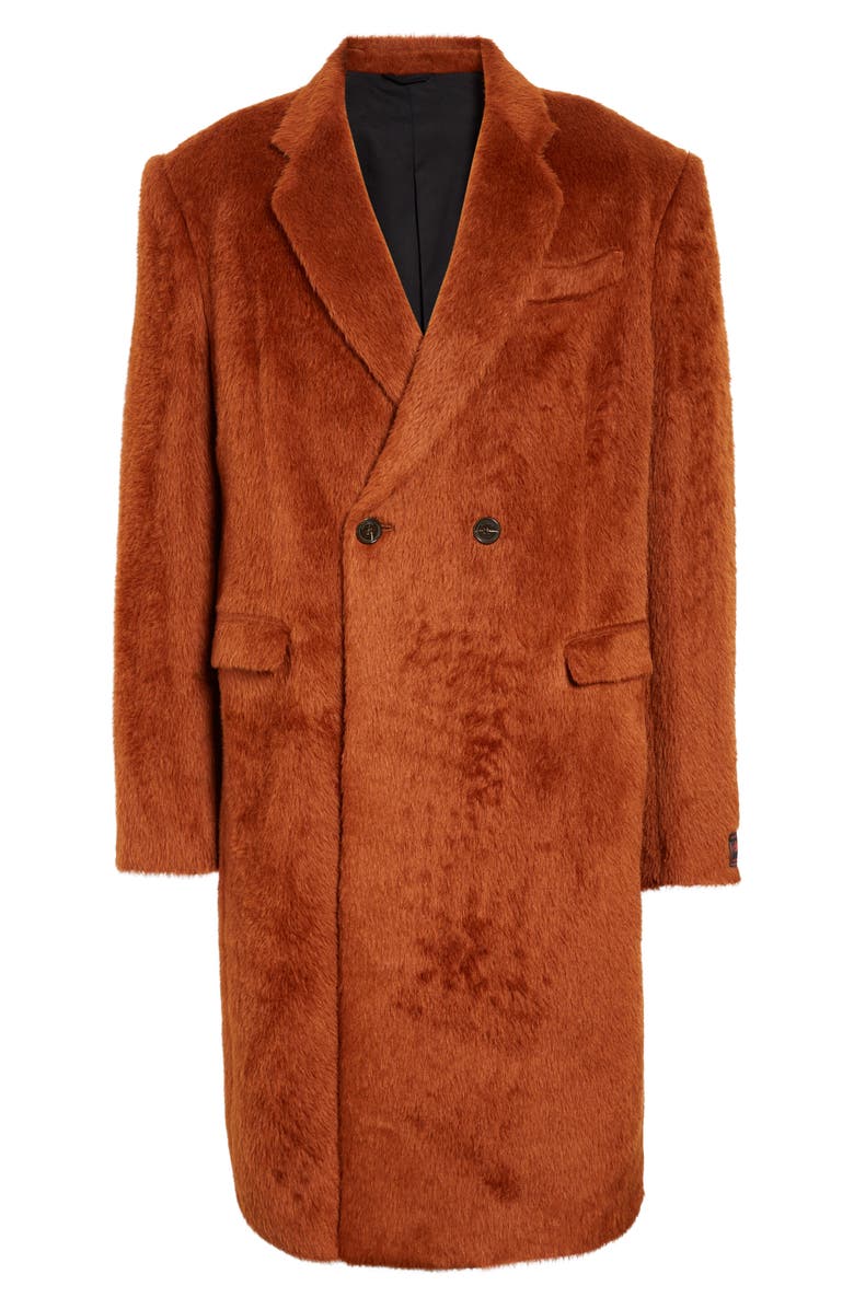 Raf Simons Classic Double Breasted Alpaca & Wool Coat, Alternate, color,