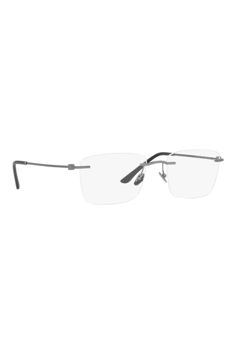 55MM RECTANGLE, Alternate, color, MATTE GUNMETAL / DEMO LENS