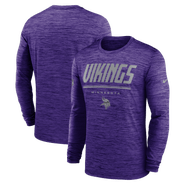 Nike Men's Nike Purple Minnesota Vikings Sideline Offensive Transition Velocity Dri-FIT Long Sleeve T-Shirt
