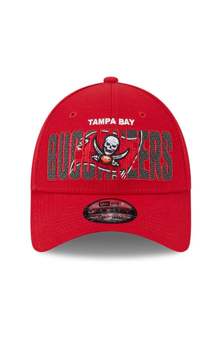 New Era Men's New Era Red Tampa Bay Buccaneers 2023 NFL Draft 9FORTY Adjustable Hat, Alternate, color, 