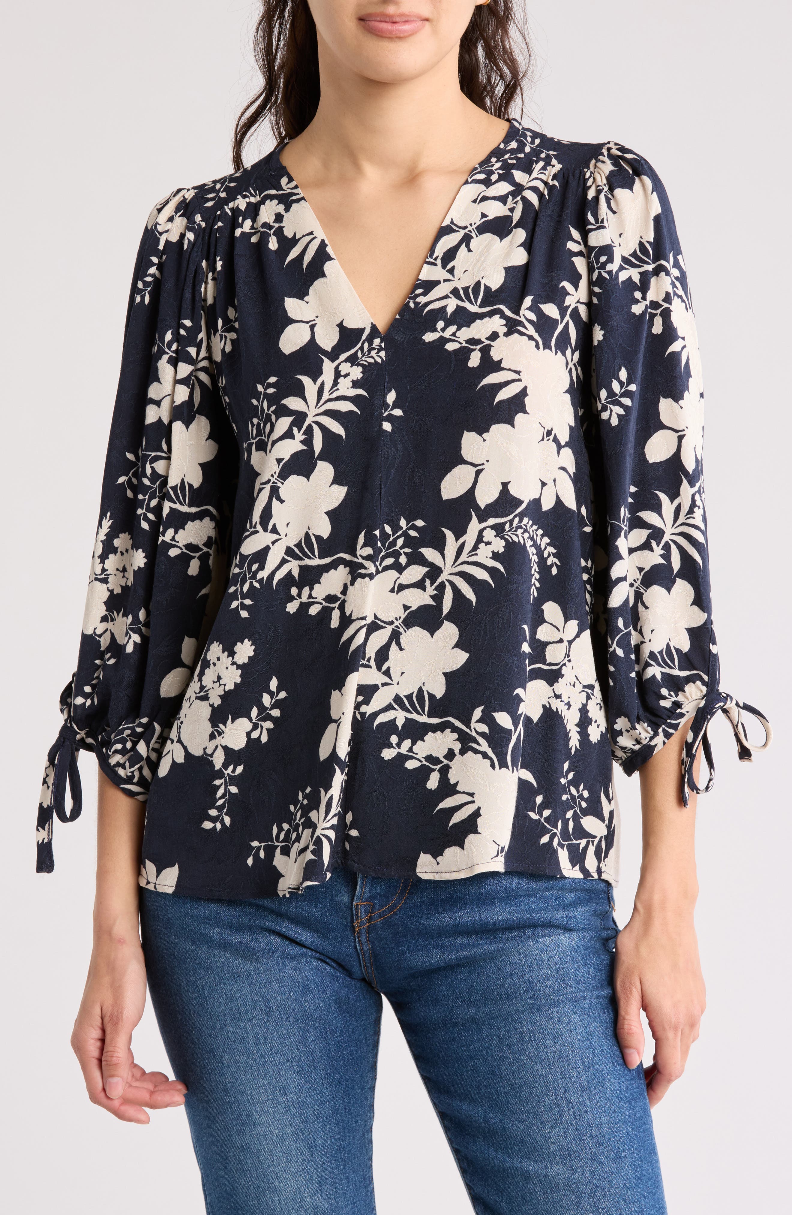 Jacquard Floral Top - image 5