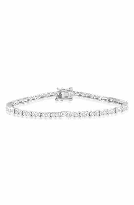 Sterling Silver Cubic Zirconia Tennis Bracelet