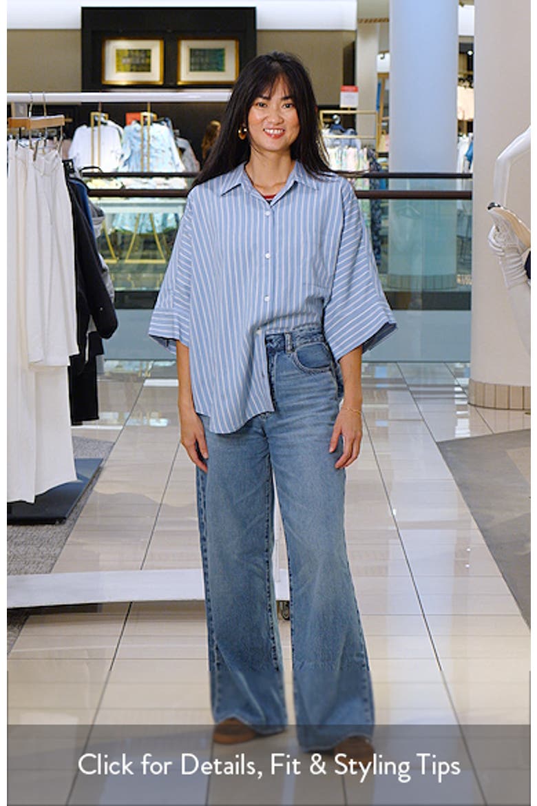 Claire Stripe Origami Button-Up Shirt video