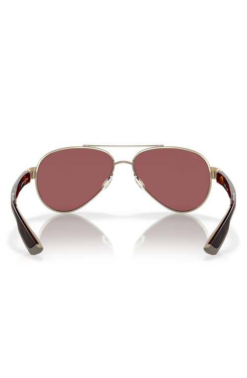 Costa Del Mar Loreto 56mm Polarized Aviator Sunglasses