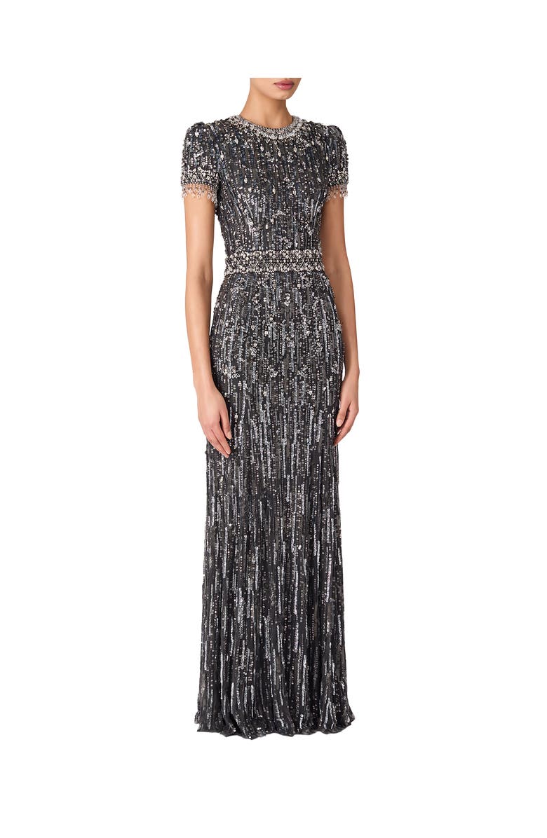 Jenny Packham Roxy Gown, Alternate, color, Shadow Grey
