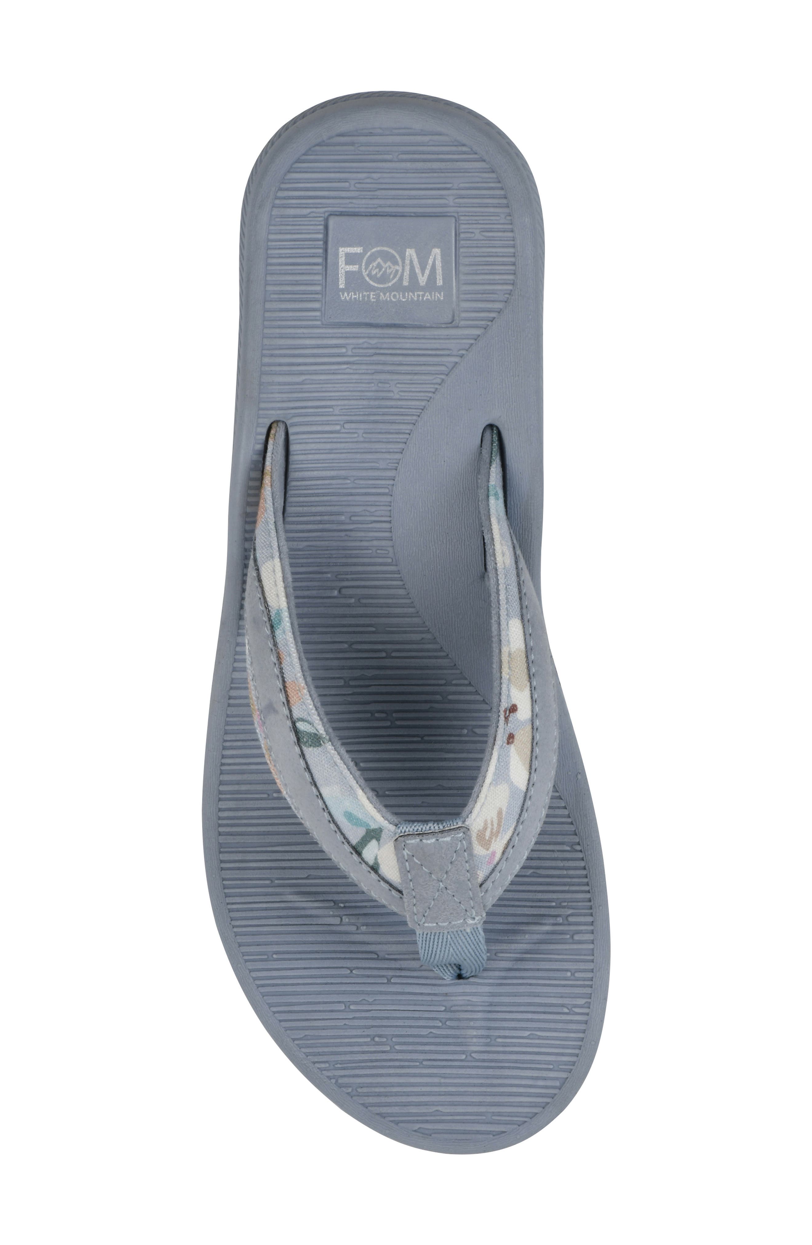 Bays Flip Flop Sandal, Alternate, color, LIGHT BLUE FLORAL PRINT