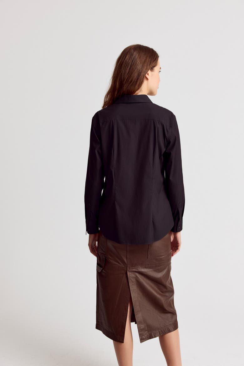 The Boyfriend Shirt, Alternate, color, Black