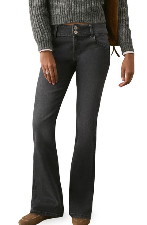 Low Rise Flare Jeans