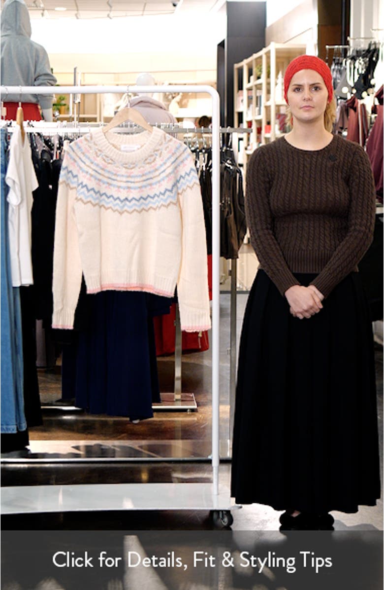 Fair Isle Crop Sweater, sales video thumbnail