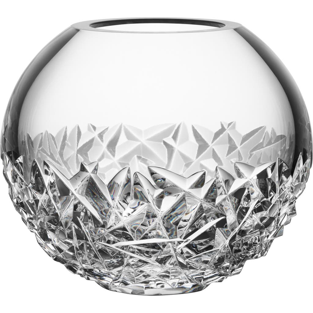 Orrefors Carat Lead Crystal Globe Vase in Clear - Large