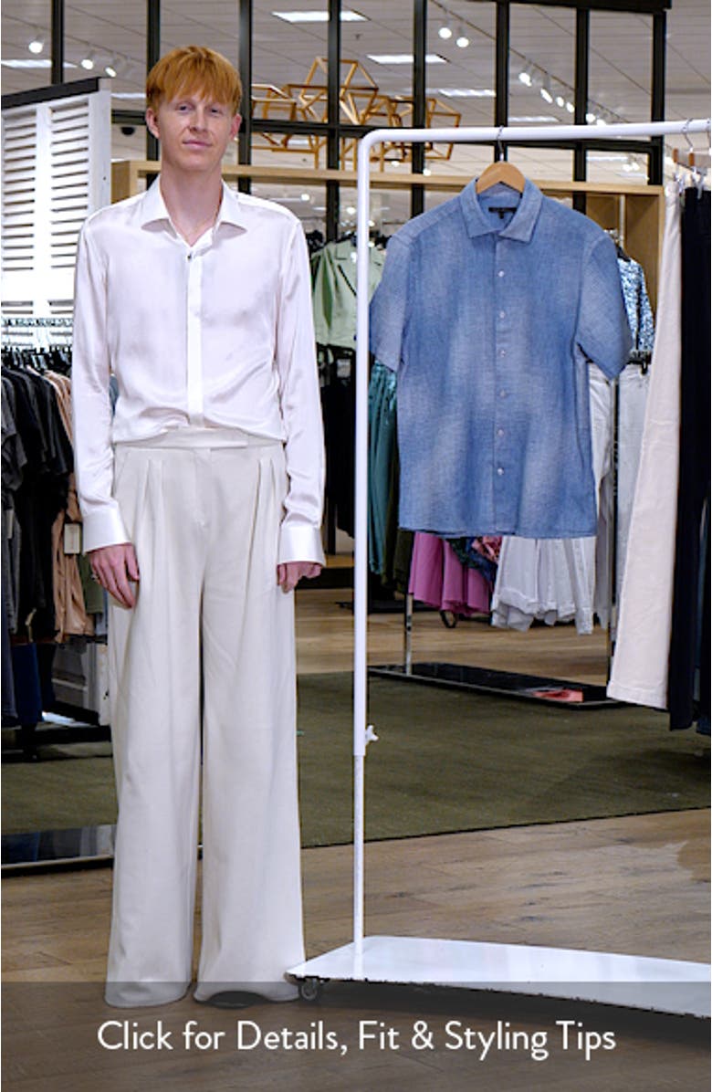 Ferris Short Sleeve Woven Button-Up Shirt, sales video thumbnail