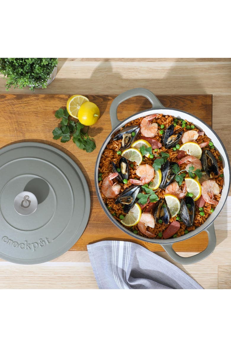7 Quart Enameled Cast Iron Dutch Oven, Alternate, color, Green
