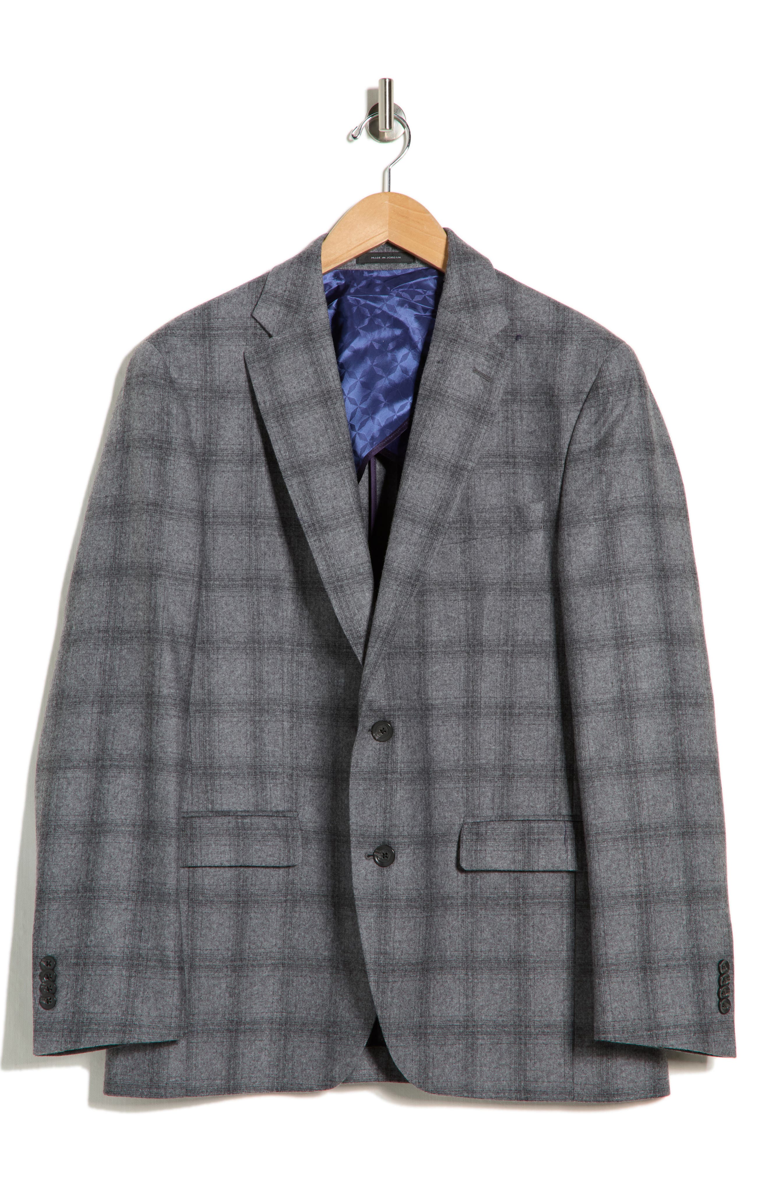 Jack Victor Elex Plaid Wool Blend Sport Coat