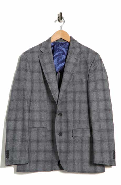 Jack Victor Elex Plaid Wool Blend Sport Coat