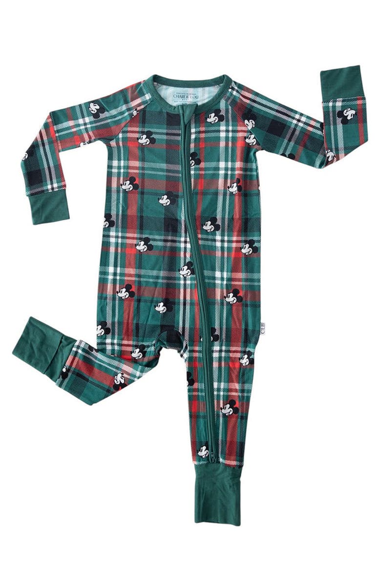 Steamboat Willie Tartan Convertible Romper, Main, color, Multicolor
