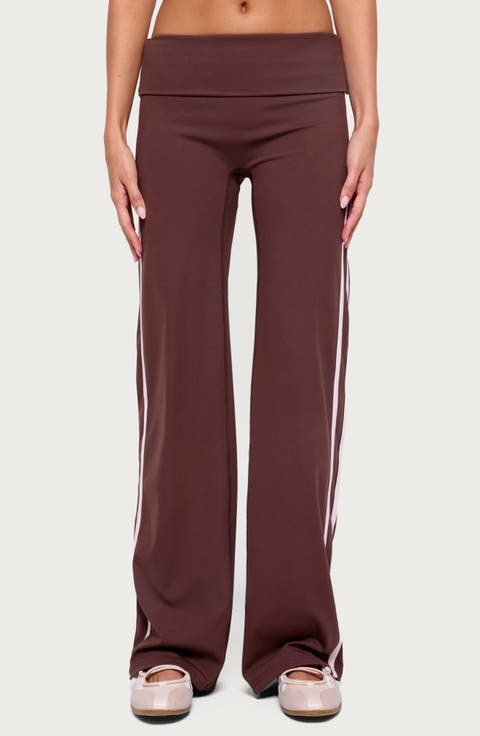 Anica Side Stripe Foldover Pants