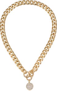 Ettika Crystal Disc Collar Necklace