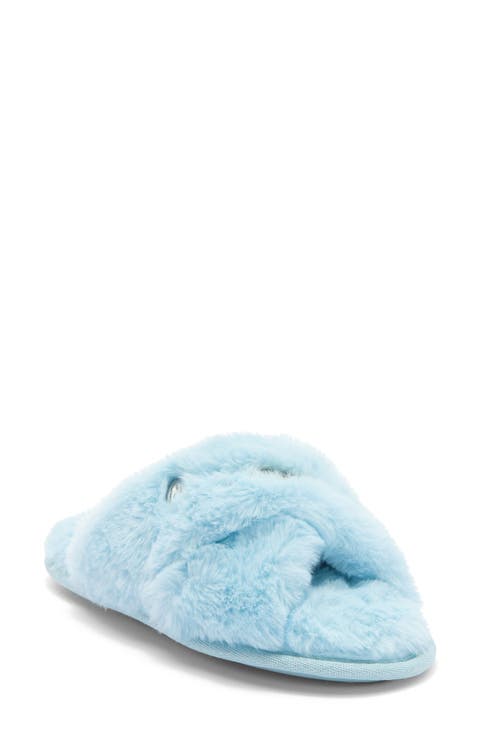 Faux Fur Slide Slipper (Women)