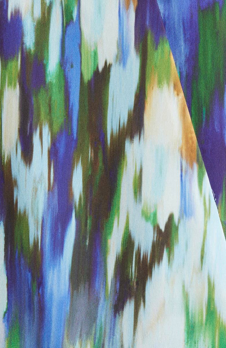 Misook Watercolor Crêpe de Chine Top, Alternate, color, 