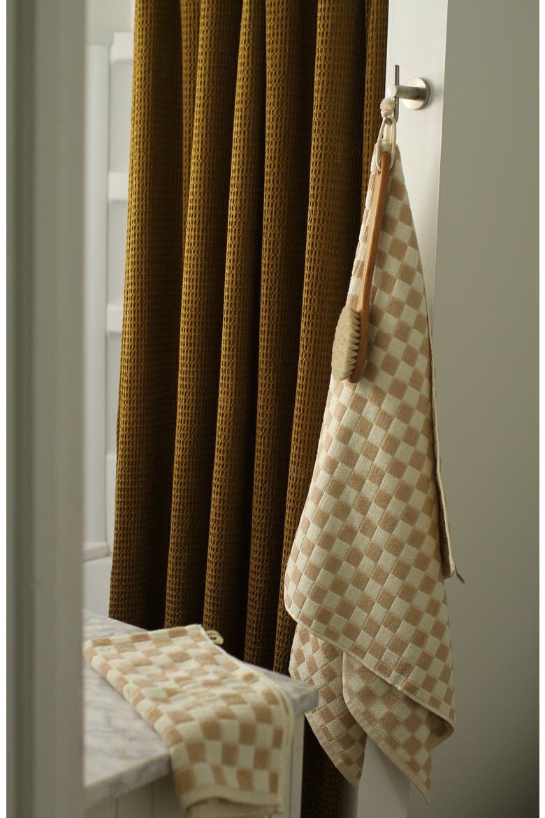 Mate Checkerboard Hand Towel, Alternate, color, SANDSTONE