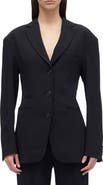 3.1 Phillip Lim Matte Crepe Cinched Blazer