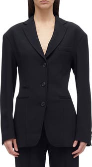 3.1 Phillip Lim Matte Crepe Cinched Blazer