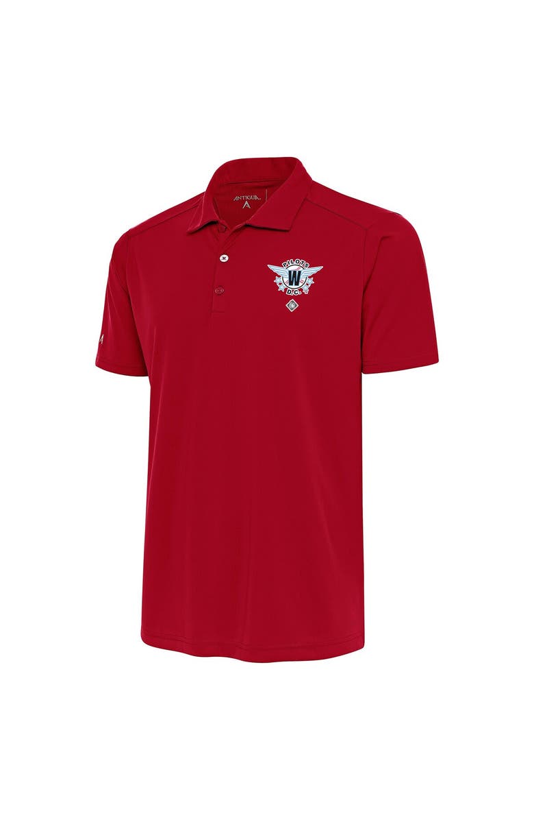 ANTIGUA Men's Antigua Red Washington Pilots Tribute Polo, Main, color, 